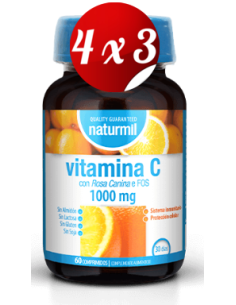 Pack 4x3 uds Vitamina C 1000 Mg  60 Comprimidos De Dietmed