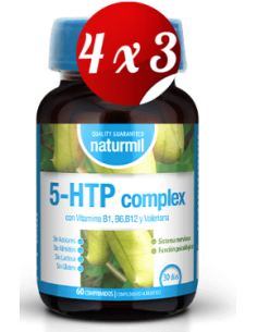 Pack 4x3 uds 5-Htp Complex 100 Mg  60 Comprimidos De Dietmed