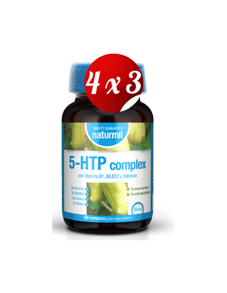 Pack 4x3 uds 5-Htp Complex 100 Mg  60 Comprimidos De Dietmed