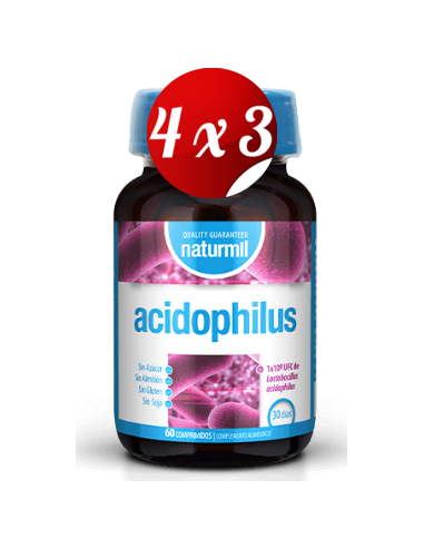 Pack 4x3 uds Acidophilus  60 Comprimidos De Dietmed