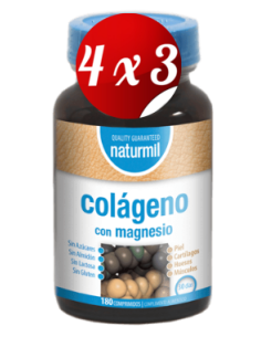 Pack 4x3 uds Colageno 600 Mg 180 Comprimidos De Dietmed