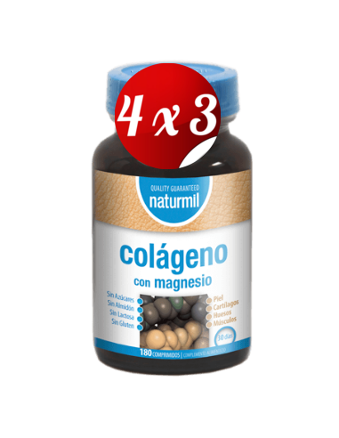 Pack 4x3 uds Colageno 600 Mg 180 Comprimidos De Dietmed
