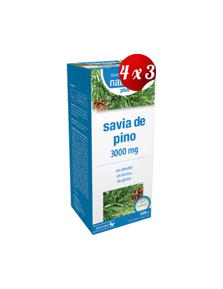 Pack 4x3 uds Savia De Piño Plus 500 Ml De Dietmed