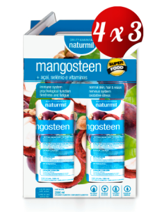 Pack 4x3 uds Mangosteen Plus Pack Economico Zumo Natural 1000 + 1000 Ml De Dietmed