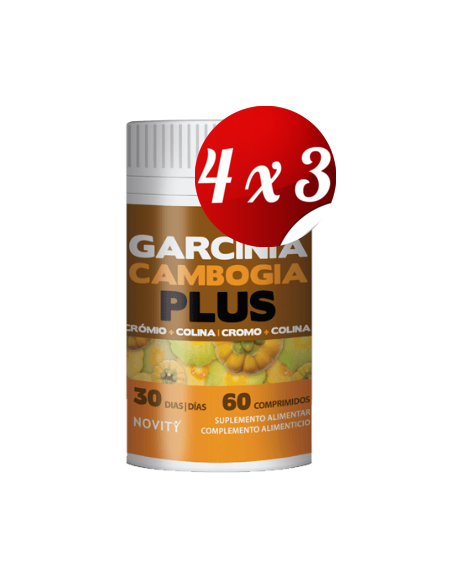 Pack 4x3 uds Garcínia Cambogia Plus 60 Comprimidos De Dietmed