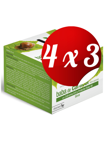 Pack 4x3 uds Baba Caracol Crema 50 Ml De Dietmed