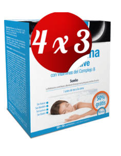 Pack 4x3 uds Melatonina Plus Active 1 Mg  60 + 30 Comprimidos De Dietmed