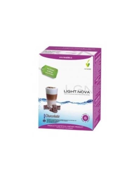 Pack 3X2 Light Nova Batido Chocolate 6S Sobres de Novadiet.