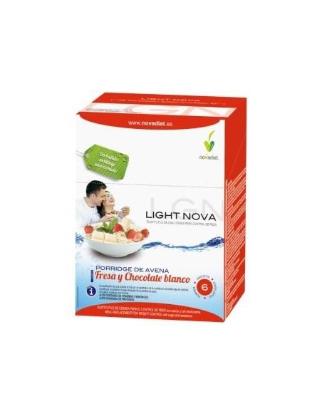 Pack 3X2 Light Nova Porridge Fresa 6S Sobres de Novadiet.