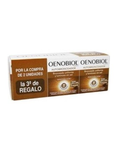 Oenobiol Triplo Autobronceador 90 Cápsulas  Oenobiol