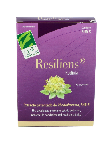 Resiliens® Rodiola. Caja con 40 cápsulas (en blíster)