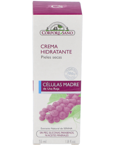 Crema Hidratante Peles Secas Células Madre Vegetales de Viña Roja 50 ml de Corpore Sano