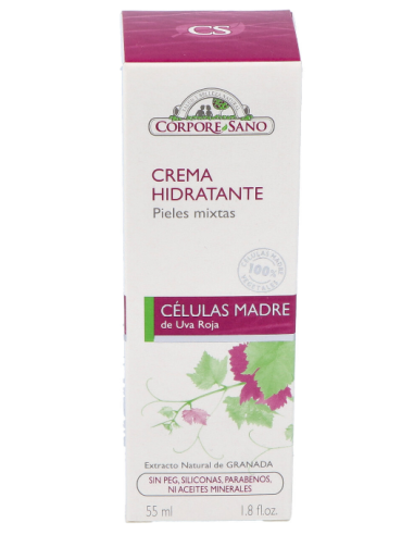 Crema Hidratante Pieles Mixtas Células Madre Vegetales de Viña Roja 50 ml de Corpore Sano