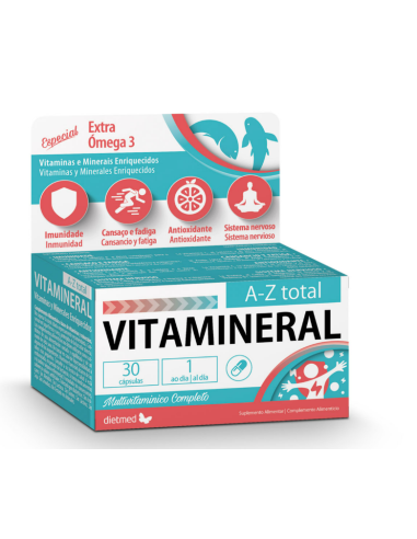 Vitamineral A Z Total 30 Capsulas De Dietmed