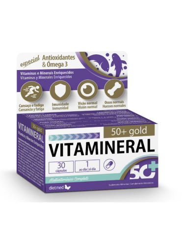 Vitamineral 50+ Gold  30 Capsulas De Dietmed