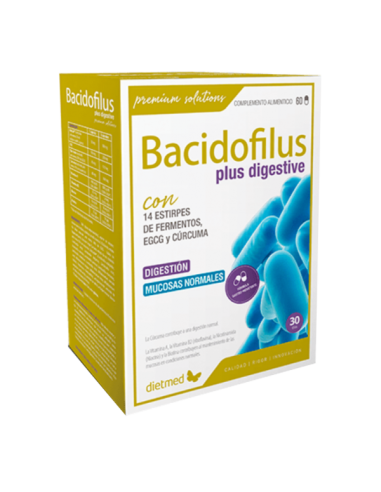 Bacidofilus Plus Digestive  60 Capsulas De Dietmed