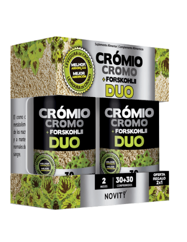 Crómio + Forskohlli Duo 30+30 Comprimidos De Dietmed