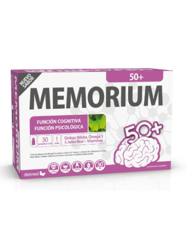 Memorium 50+  30 X 15 Ml Ampollas De Dietmed