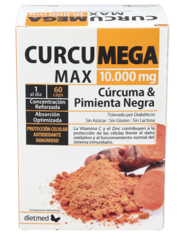 Curcumega Complex 10.000 Mg  60 Comprimidos De Dietmed