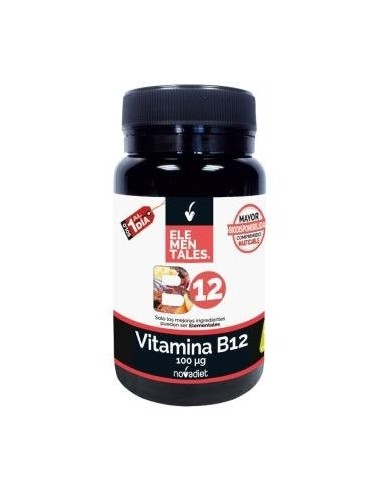 Vitamina B12 100Mcg 120 Comprimidos Elementales de Novadiet