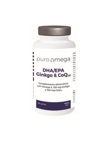 Puro Omega Ginkgo Complex Dha/Epa Q10 60Perlas Puro Omega