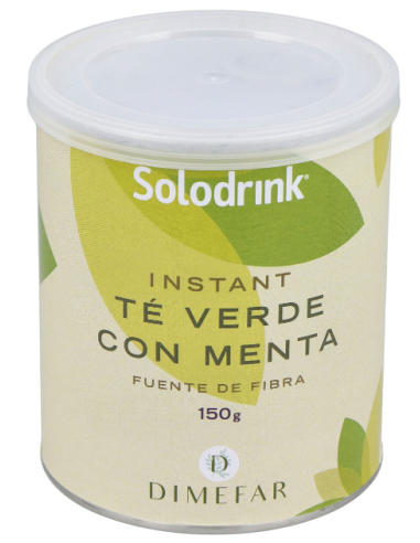 Solodrink® Té Verde Con Menta Bote 150 g de Dimefar