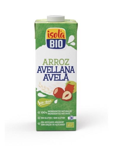 Bebida Vegetal De Arroz Con Avellanas 1Lt 6Uds Bio Isola