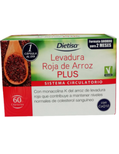 Levadura Roja De Arroz Plus 60Cap. de Dietisa