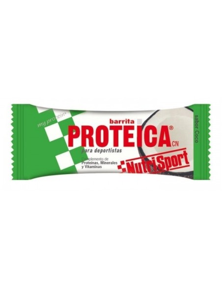 Barrita Proteica Coco Caja 24Unid. de Nutrisport