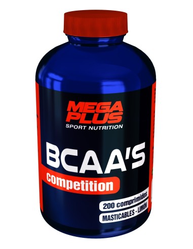 Bcaa'S Competiton Compr. Masticables 200comp de Mega Plus