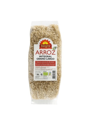 Arroz Integral Largo 500G Biogra Bio de Biográ (Sorribas)