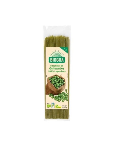Espagueti De Guisantes 250 gramos Bio Vegan de Biogra