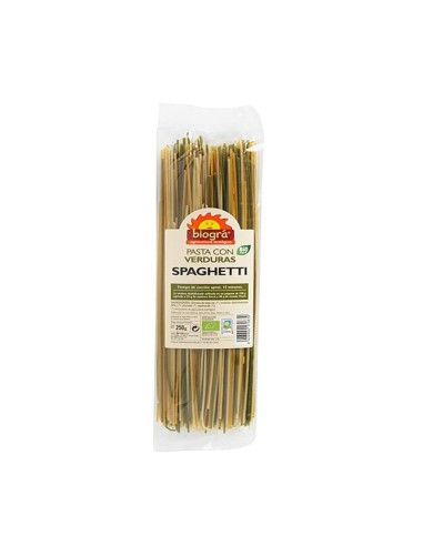 Espagueti Con Verduras 250 gramos Bio Vegan de Biogra