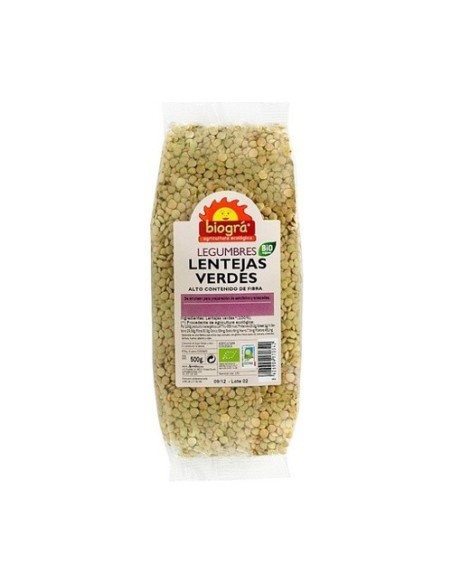 Lentejas Verdes 500G Biogra Bio de Biográ (Sorribas)