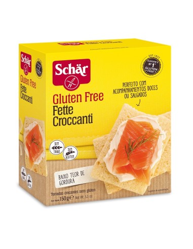 Biscotes Croccanti Fette Pan Crujiente 150 Gramos Sg Schar