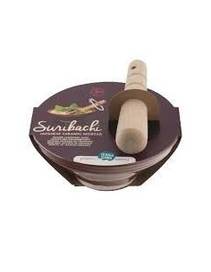 Suribachi & Surikogi (18 Cm) Mortero Japones De Ce de Terras