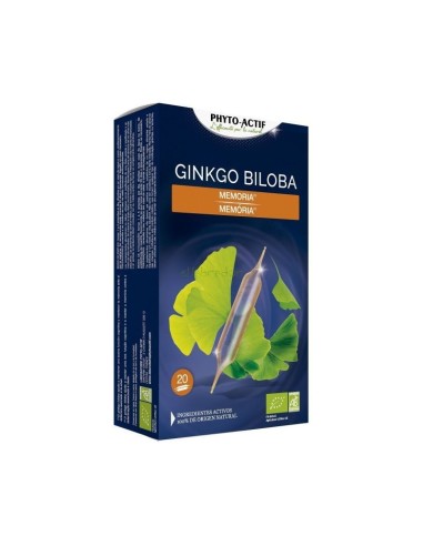 Ginkgo Biloba 20 Ampollas de Phytoactif