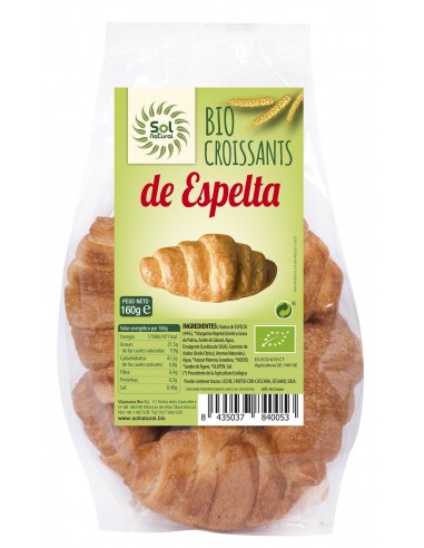 Croissants De Espelta Bio 160 Gramos  Sol Natural