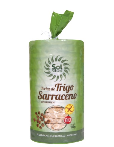 Tortas De Trigo Sarraceno Sin Gluten Bio 100 Gramos  Sol Natural