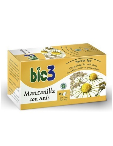 Bie3 Manzanilla Con Anis Infusion 25 Sobres Bie 3