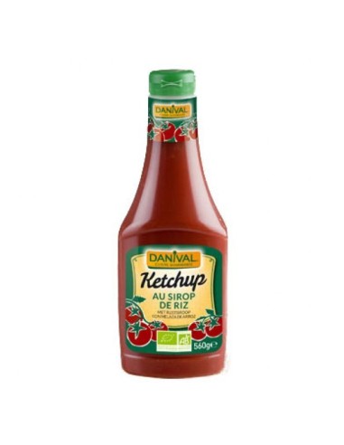 Ketchup Sin Azucar Con Sirope De Arroz Bio, 560 G de Danival