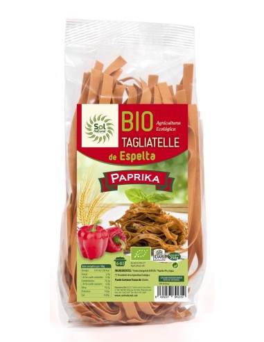 Tagliatelle De Espelta Con Paprika Bio 250 g de Sol Natural
