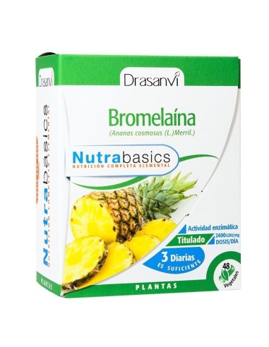 Bromelaina 48 Vcaps Nutrabasicos de Drasanvi