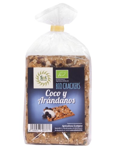 Cracker Con Arándanos Y Coco Bio200 gde Sol Natural