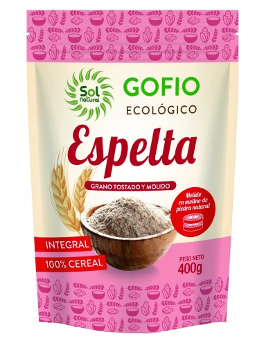 Gofio De Espelta Integral Bio 400 Gramos  Sol Natural