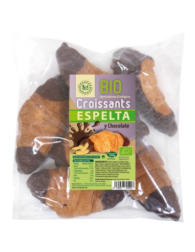 Croissants Grandes Espelta Chocolate Bio 350 G de Solnatural