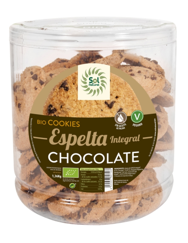 Cookies Espelta Con Chocolate Bio 1360 Gramos  Sol Natural