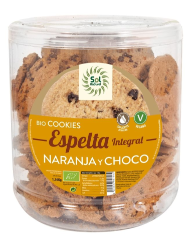 Cookies Espelta Con Coco Y Choco Bio 1360 Gramos  Sol Natural