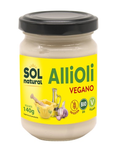 Allioli Vegano Bio 140 Gramos  Sol Natural