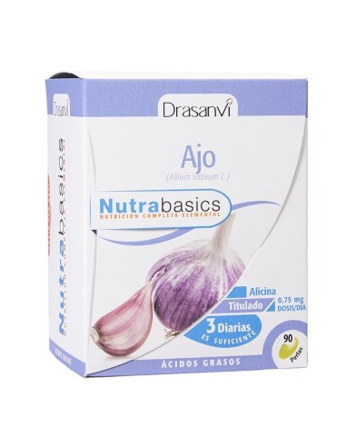 Ajo Macerado 500 Mg 90  Perlas Nutrabasicos de Dra
